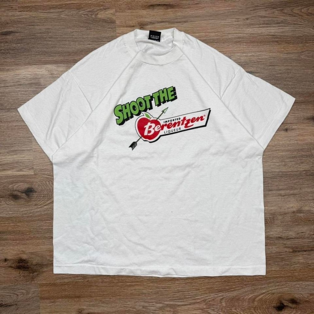 90s‎ true vintage Shoot The Berentzen liquor graphic tee